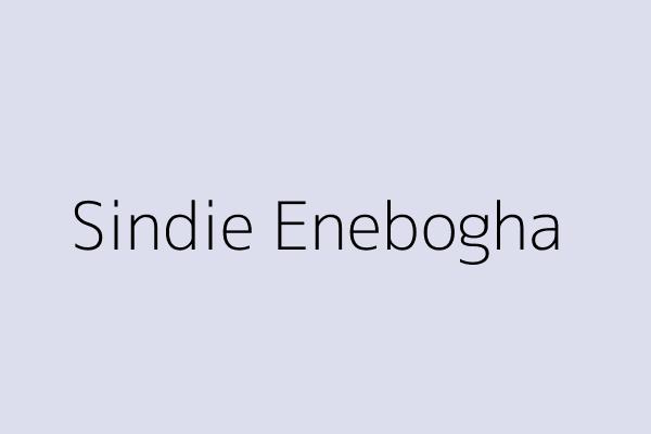 Sindie Enebogha